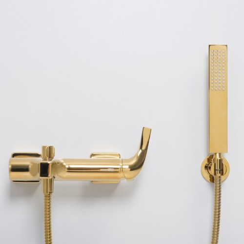 Смеситель для ванны Wasserkraft Sauer 7101 глянцевое золото фото 4