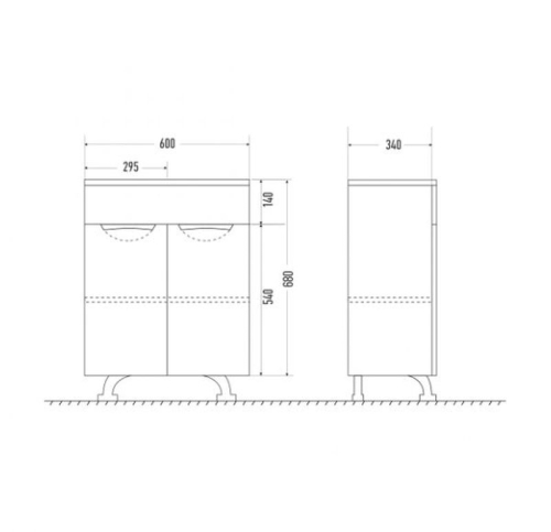 Комод Мирсант Камилла 60 белый  фото 2