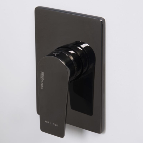 Встроенный смеситель для душа Wasserkraft Glan 6651 черный глянец фото 3