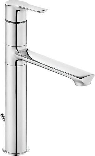 Смеситель с донным клапаном высокий для раковины E.C.A Luna 102108974EX хром