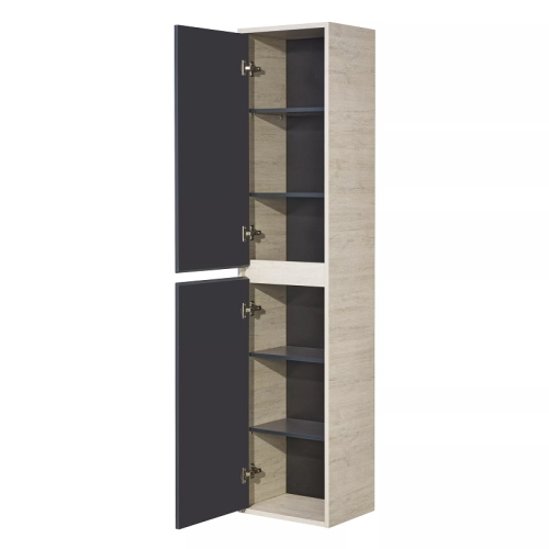 Пенал Aquaton Лофт Урбан 37 Дуб Орегон/Серый Графит фото 2