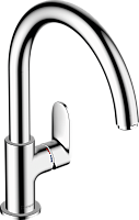 Смеситель для кухни Hansgrohe Vernis Blend хром, черный матовый