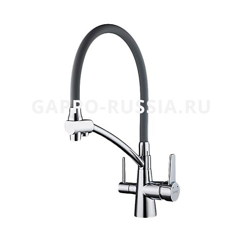 Смеситель для кухни G4398-17 хром-серый
