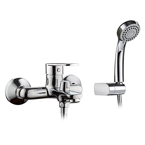 Смеситель для ванны Ledeme L3010 хром (лейка и шланг в комплекте)