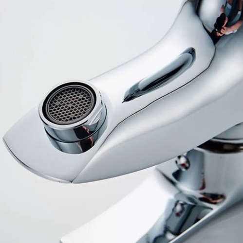 Смеситель для раковины с гигиенической лейкой Ledeme L1264 хром фото 3