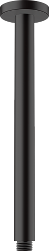 Кронштейн для верхнего душа 300мм Hansgrohe Vernis Blend 27805670 черный матовый (с потолка)