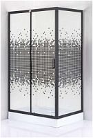 Душевое ограждение с поддоном Дана 505 B (пиксели) 120*80 хром