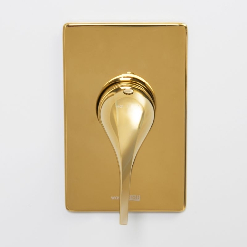 Встроенный смеситель для душа Wasserkraft Sauer 7151 глянцевое золото фото 2