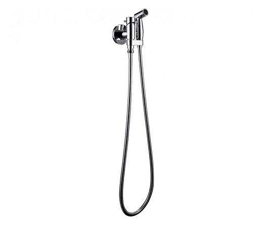 Смеситель с гигиеническим душем Bravat Eler хром