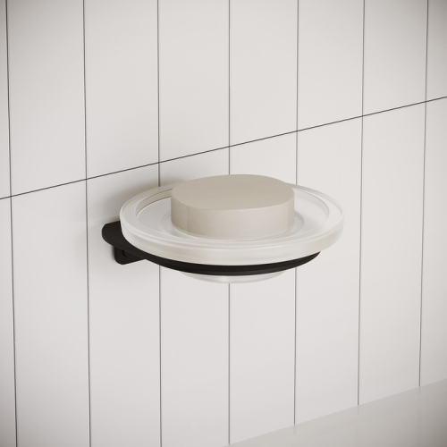 Мыльница Iddis Noa черный матовый фото 2