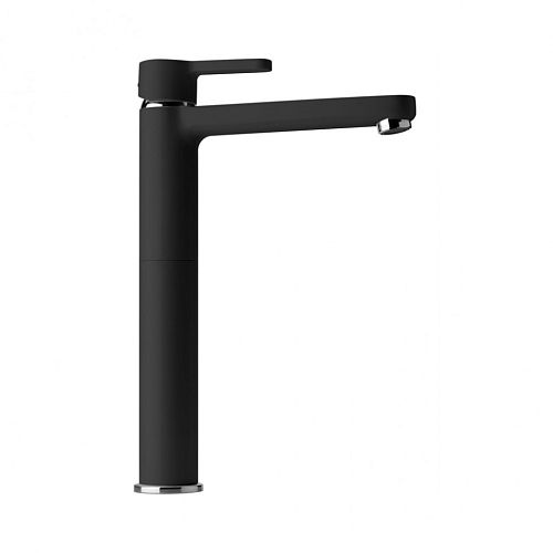 Смеситель высокий для раковины Paini Arena черный