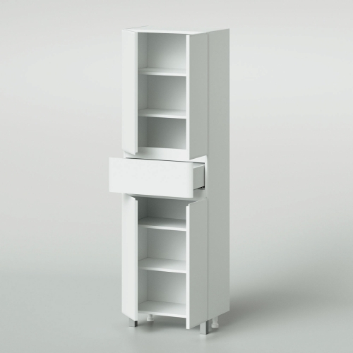 Пенал напольный Итана Roberto 60, белый фото 3