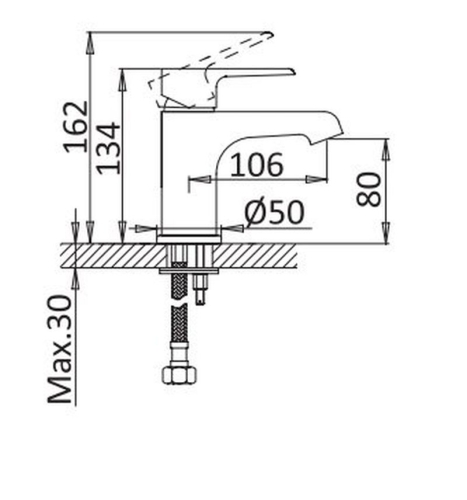 Смеситель для раковины CEZARES NAUTIC-LS1-01-W0 хром фото 2