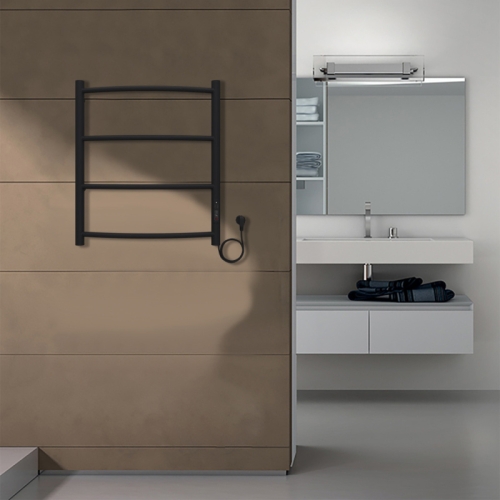 Полотенцесушитель электрический Azario Verona 50*60, 50*80 черный (диммер справа) фото 5