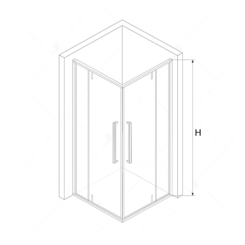 Душевое ограждение RGW SV-33B 80*80, 90*90, 100*100 распашное фото 3