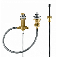 Скрытая часть смесителя Hansgrohe на 3 отверстия на край ванны 13439180, хром