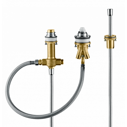 Скрытая часть смесителя Hansgrohe на 3 отверстия на край ванны 13439180, хром