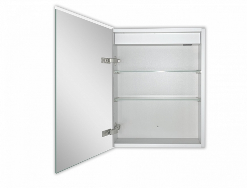 Зеркало-шкаф Azario AZ-ZC-046CS 50*70 в алюминиевом корпусе фото 5