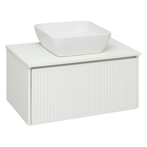 Тумба подвесная Aqua de Marco Monaco 70, 80, 90 белый софт фото 5