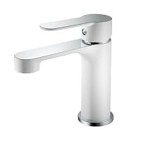 Смеситель для раковины Haiba HB10557-8 хром-белый