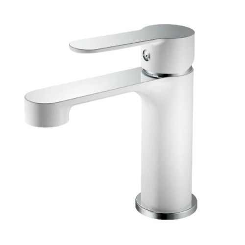 Смеситель для раковины Haiba HB10557-8 хром-белый Смеситель для раковины Haiba HB10557-8 хром-белый