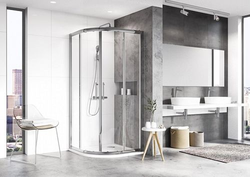 Душевой уголок Ravak Blix XP2CP4-90 90*90 стекло прозрачное, профиль хром