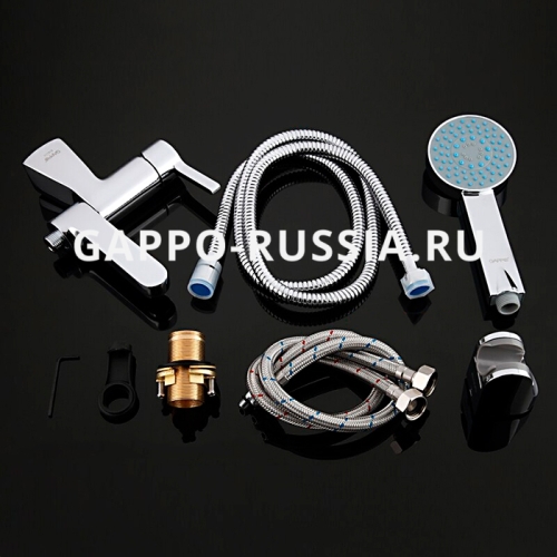 Смеситель врезной на борт ванны 1 отв. Gappo G1204 фото 6