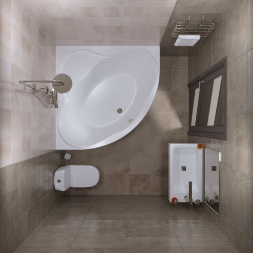 Ванна акриловая Тритон Грация 140*140 + каркас фото 5