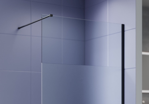 Душевая перегородка Aquatek AQ.WI.3BL 90, 100, 120, 140, профиль черный матовый фото 2