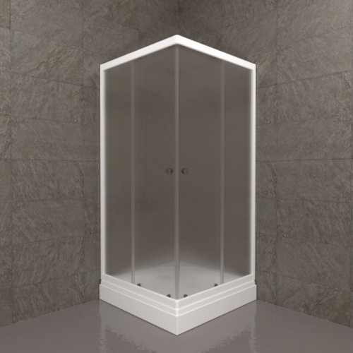 Душевое ограждение Triton Вельвет-К А 90*90 низкий поддон, стекло матовое фото 3