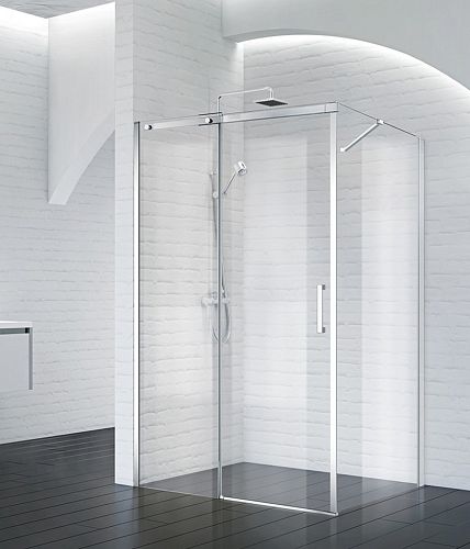 Душевой уголок Bel Bagno Acqua-AH-1 100*80, 100*90, 110*80, 110*90, 110*100, 120*80, 120*90, 120*100, 130*80, 130*90, 130*100, 140*80, 140*90, 140*100, 150*80, 150*90, 150*100 стекло прозрачное