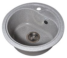 Мойка кухонная GranAliance G-13 d 446 матовая черный, терракот, темно-серый, серый, песок, молочный, бежевый