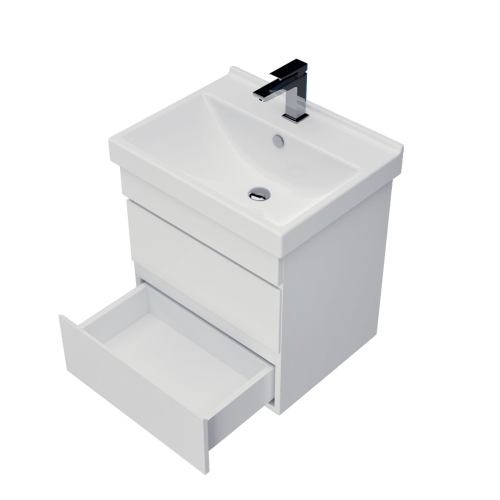 Тумба с раковиной Mirsant Next 50/2, 60/2, 80/2 подвесная фото 4