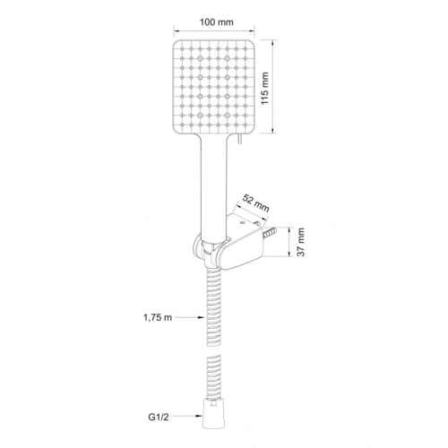 Набор душевой Swedbe Calypso 5095 фото 11 Набор душевой Swedbe Calypso 5095 фото 11