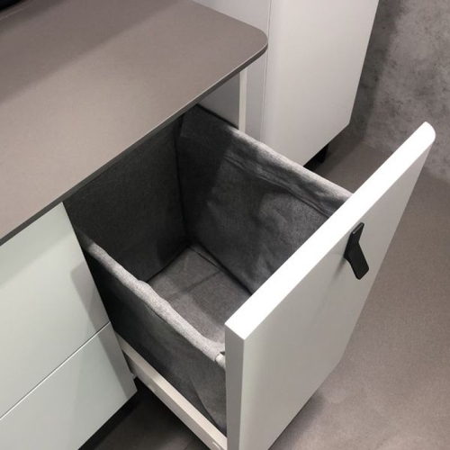 Тумба с умывальником Comforty Сорренто-90Н светло-серый напольная фото 6