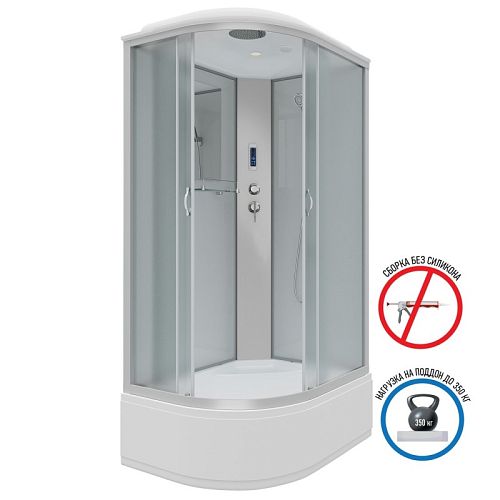 Душевая кабина Niagara Классик NG-2310-14RP 120*80*215 высокий поддон(40см),стекло матовое