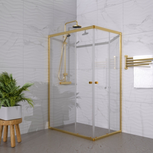 Душевое ограждение Triton Вента-Голд 120*80 прозрачное стекло фото 3