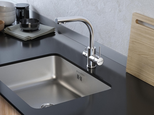 Смеситель для кухни с подкл фильтра Paulmark Essen Metallum (5 цветов) фото 3