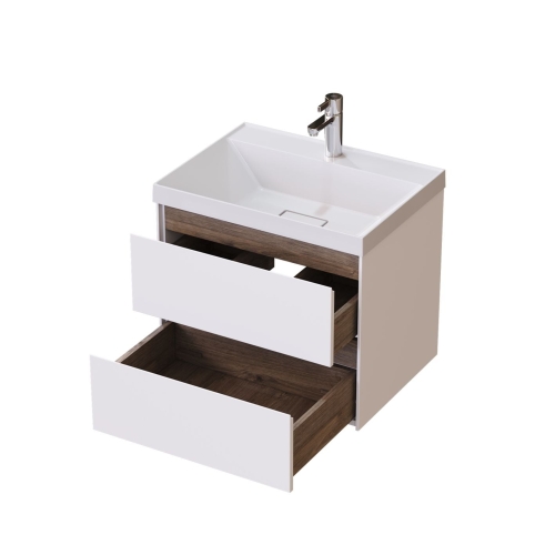 Тумба с раковиной Mirsant Grand 60, 80,100 подвесная фото 3