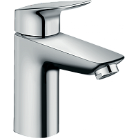 Смеситель для раковины Hansgrohe Logis 71107000, хром, со сливным клапаном Push-Open