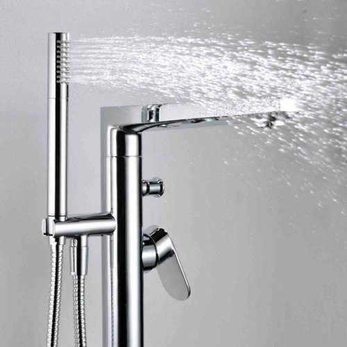 Смеситель напольный для ванны Wasserkraft Dinkel 5821 хром фото 3