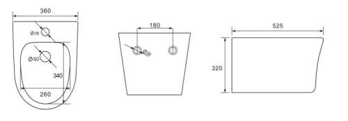 Биде подвесное Aquatek Ника AQ1009-00 фото 5
