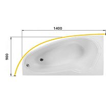 Карниз для ванны Mirsant Ялта 140, 150, 170