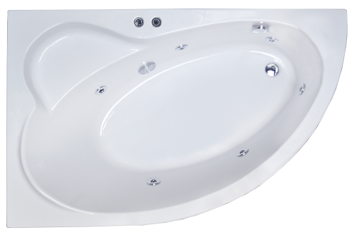 Ванна акриловая с гидромассажем Royal Bath Alpine Standart 140*95, 150*100, 160*100, 170*100