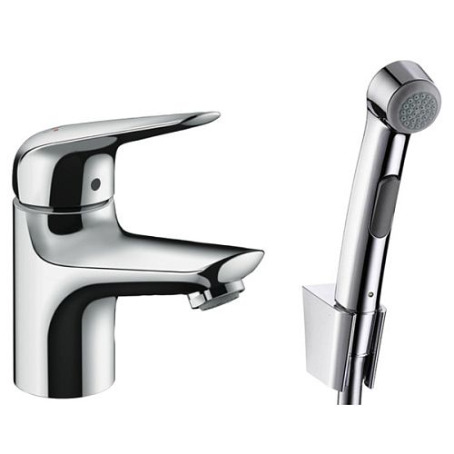Смеситель для раковины с гигиеническим душем Hansgrohe Novus 71144000 хром