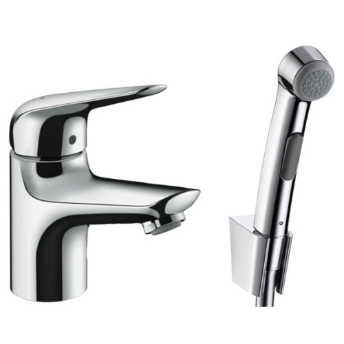 Смеситель для раковины с гигиеническим душем Hansgrohe Novus 71144000 хром