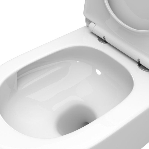 Унитаз подвесной Belbagno TRE-TOR торнадо белый сиденьем  с микролифтом фото 9