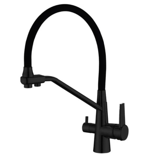 Смеситель кухонный Haiba HB76855-7 Black