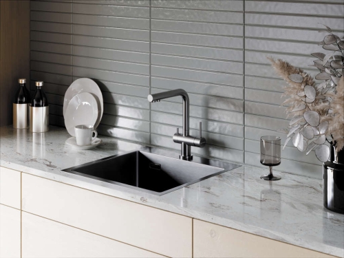 Кухонная мойка OMOIKIRI Akisame 51 1.2 мм нерж сталь (3 цвета) фото 2