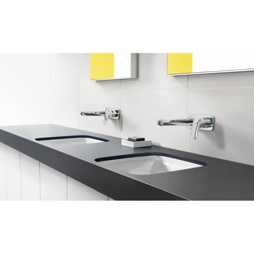 Смеситель со стены (внешняя часть) для раковины Hansgrohe Logis 71220000, хром фото 2